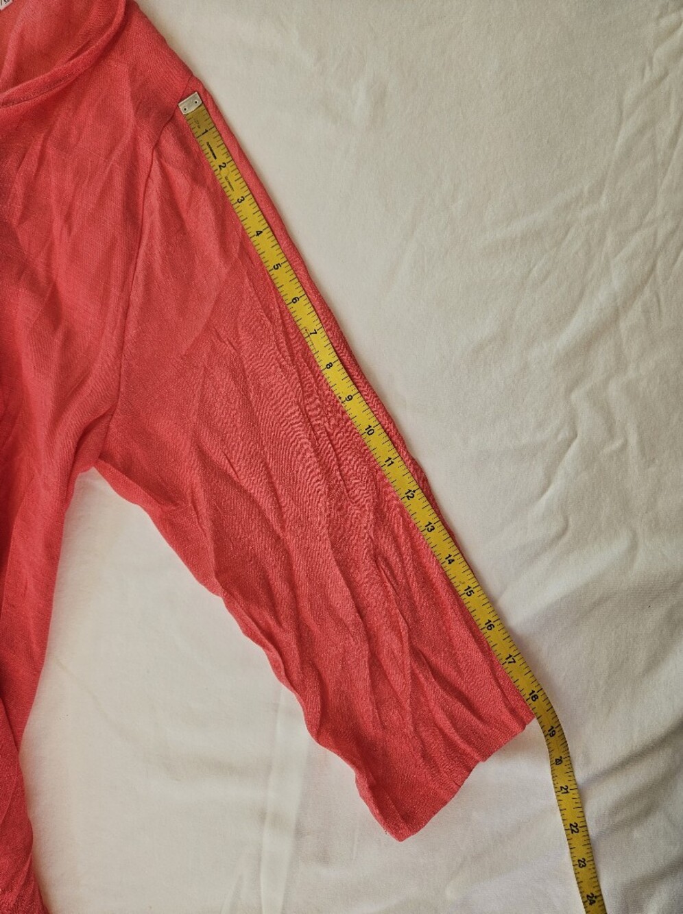 Cherie Bliss Sheer Flowy Coral Women's Swim Coverup Kimono Open Front NWT L/XL - Picture 5 of 9